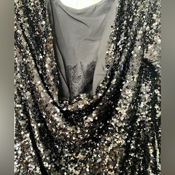 Sachin & Babi Women's Black Cameron Sequin Dress, Size 6 Mini NWT $395 Retail - Picture 14 of 16